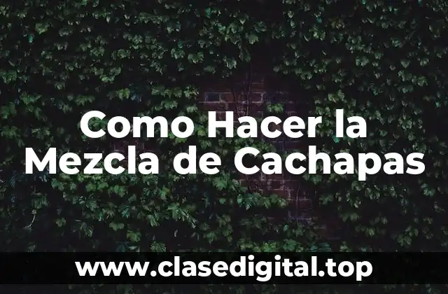 Como Hacer la Mezcla de Cachapas