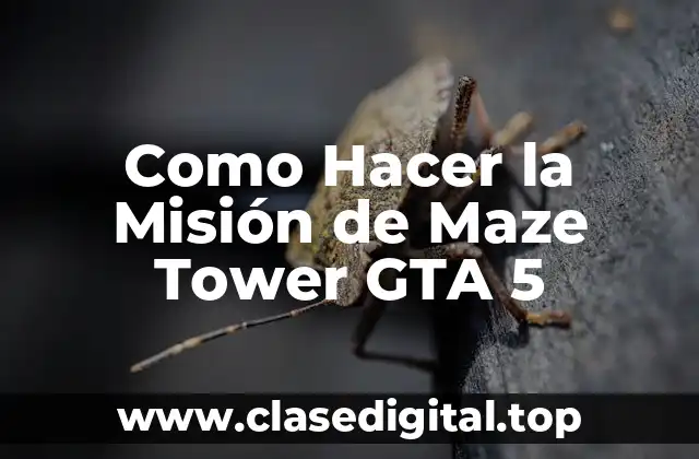 Como Hacer la Misión de Maze Tower GTA 5