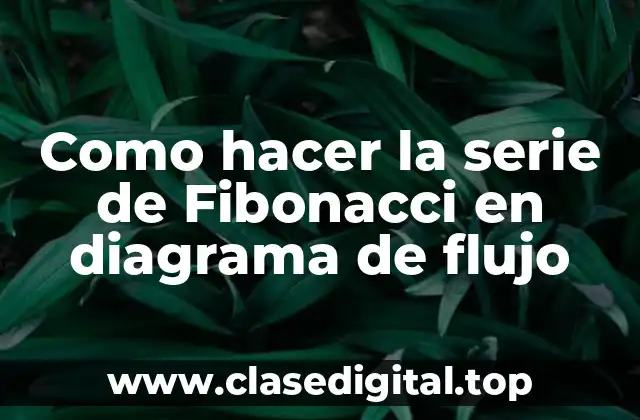 Como hacer la serie de Fibonacci en diagrama de flujo