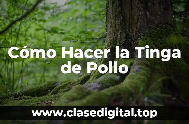 Cómo Hacer la Tinga de Pollo