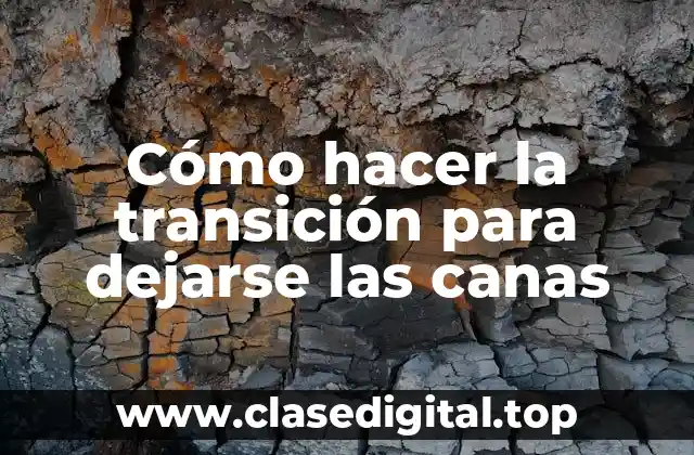 Cómo hacer la transición para dejarse las canas