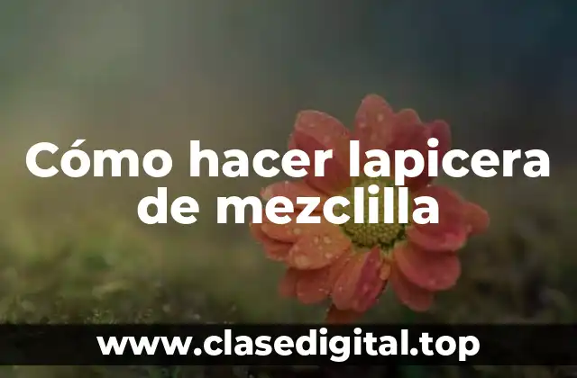 Cómo hacer lapicera de mezclilla