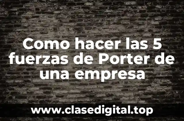 Las 5 fuerzas de Porter
