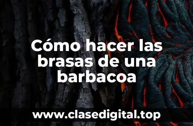 Cómo hacer las brasas de una barbacoa