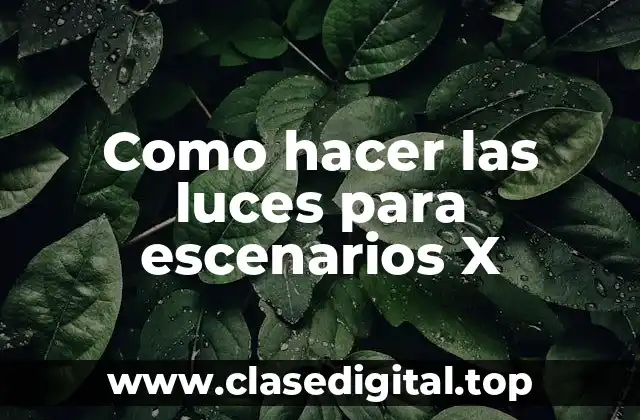 Luces para escenarios X-Plane