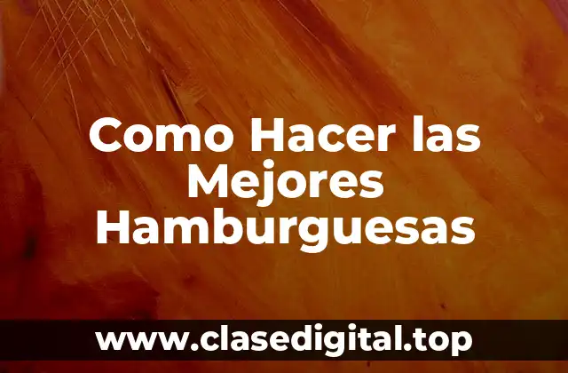 Que son las Hamburguesas y Como se Hacen