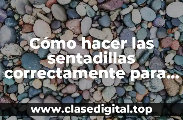 Sentadillas para glúteos