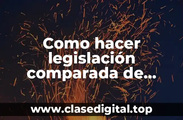 Como hacer legislación comparada de Bolivia respecto al referendum