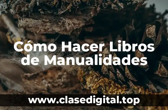 Cómo Hacer Libros de Manualidades