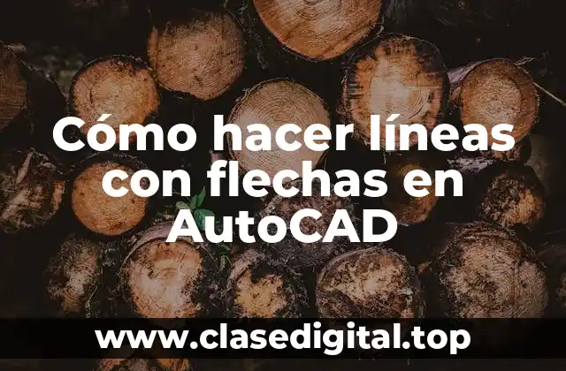 Cómo hacer líneas con flechas en AutoCAD