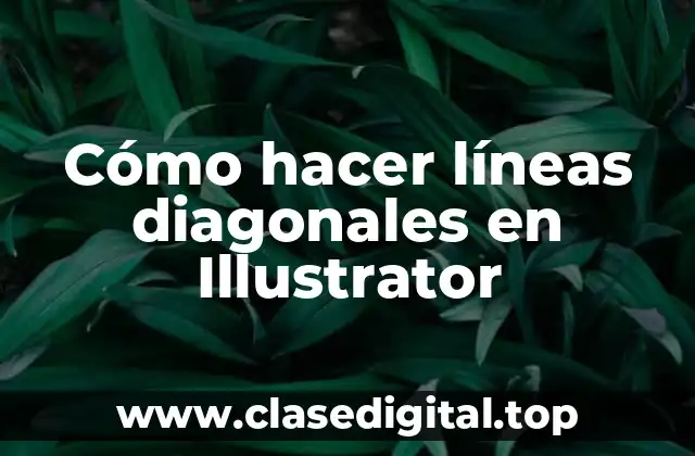 Cómo hacer líneas diagonales en Illustrator
