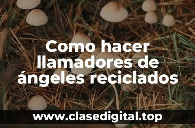 ¿Qué son los llamadores de ángeles reciclados?