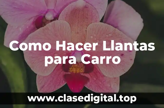 Como Hacer Llantas para Carro