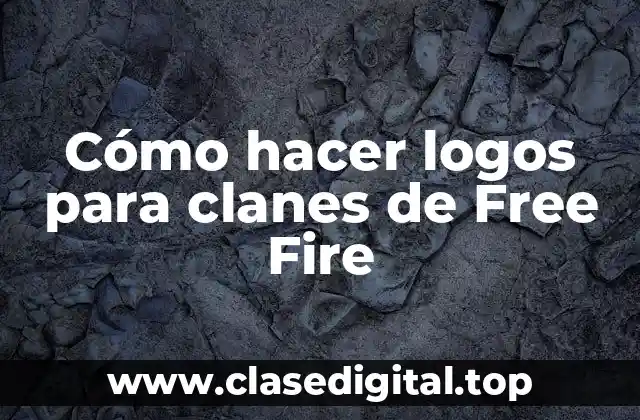 Cómo hacer logos para clanes de Free Fire