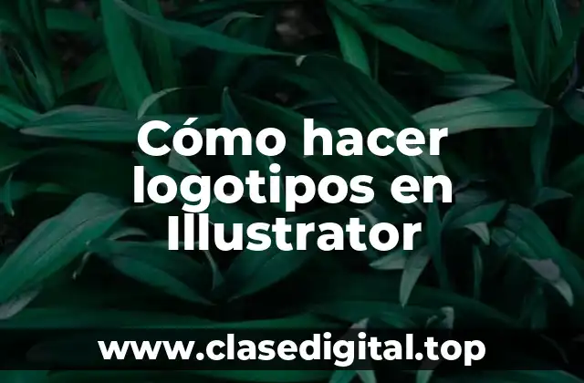 Cómo hacer logotipos en Illustrator