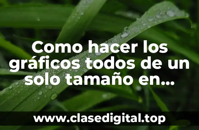 Como hacer los gráficos todos de un solo tamaño en Word