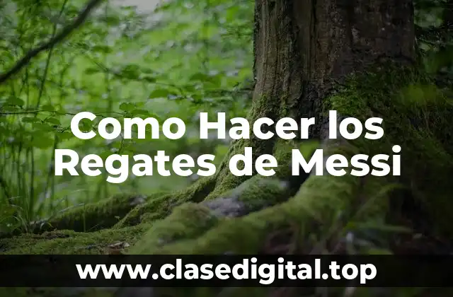 Como Hacer los Regates de Messi