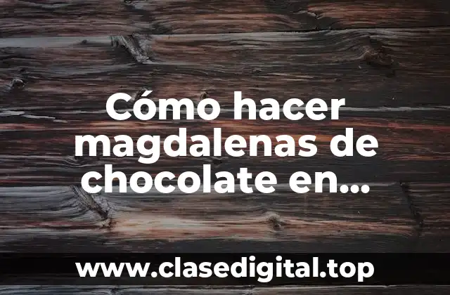 Cómo hacer magdalenas de chocolate en freidora de aire
