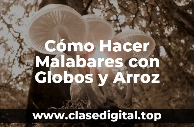 Cómo Hacer Malabares con Globos y Arroz