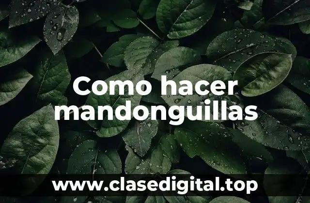 Como hacer mandonguillas