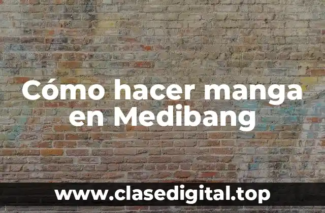 Cómo hacer manga en Medibang