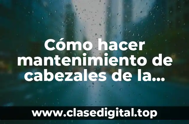 Cómo hacer mantenimiento de cabezales de la Epson L220