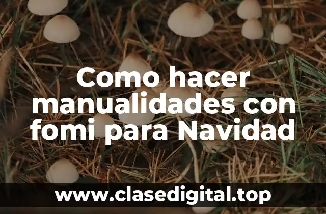 ¿Qué es el FOMI y para qué sirve en manualidades de Navidad?