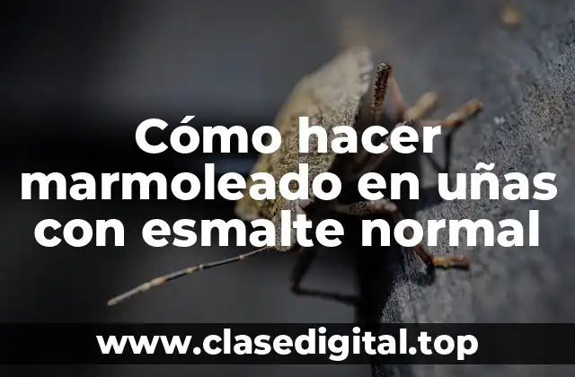 Cómo hacer marmoleado en uñas con esmalte normal