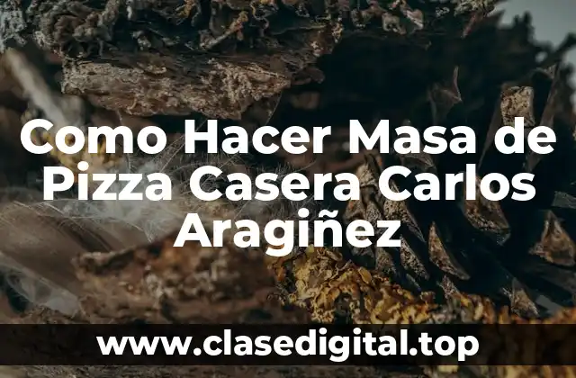 Como Hacer Masa de Pizza Casera Carlos Aragiñez