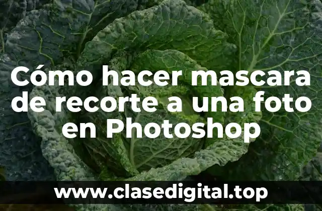 ¿Qué es una máscara de recorte en Photoshop?