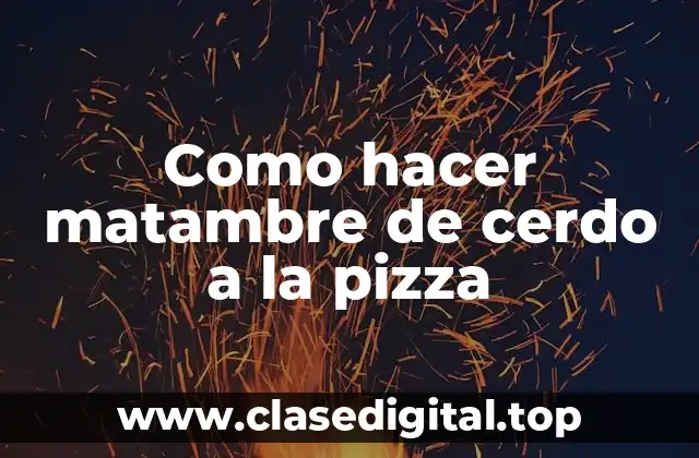 Como hacer matambre de cerdo a la pizza