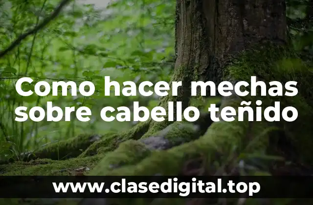 Como hacer mechas sobre cabello teñido