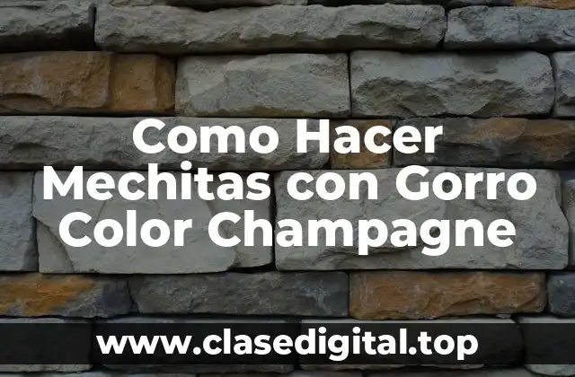 Qué son Mechitas con Gorro Color Champagne