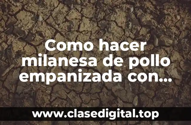 Como hacer milanesa de pollo empanizada con harina