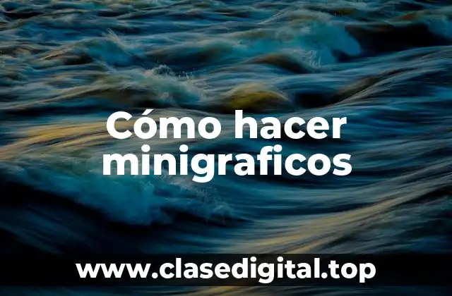Cómo hacer minigraficos