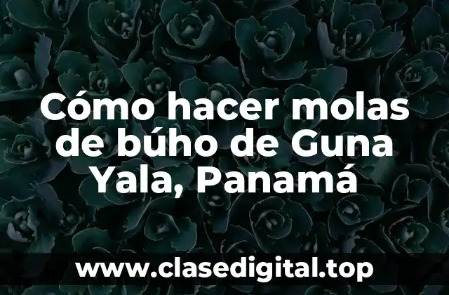 Cómo hacer molas de búho de Guna Yala, Panamá