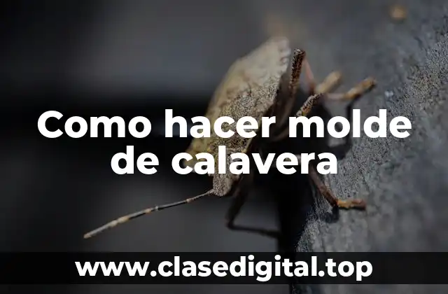 Como hacer molde de calavera