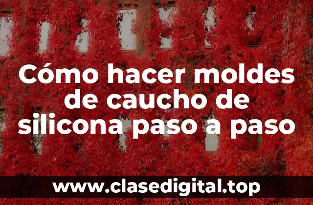 Cómo hacer moldes de caucho de silicona paso a paso