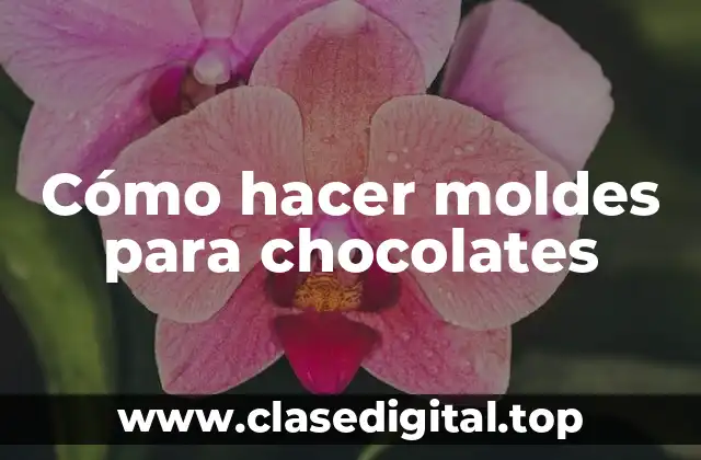 Cómo hacer moldes para chocolates
