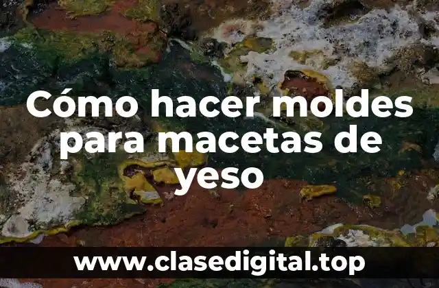Cómo hacer moldes para macetas de yeso