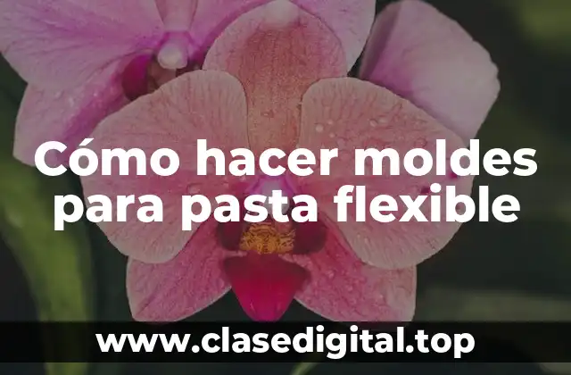 Moldes para pasta flexible