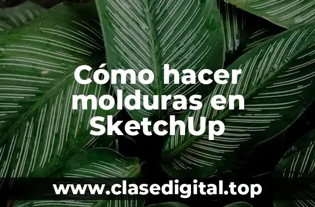 Cómo hacer molduras en SketchUp