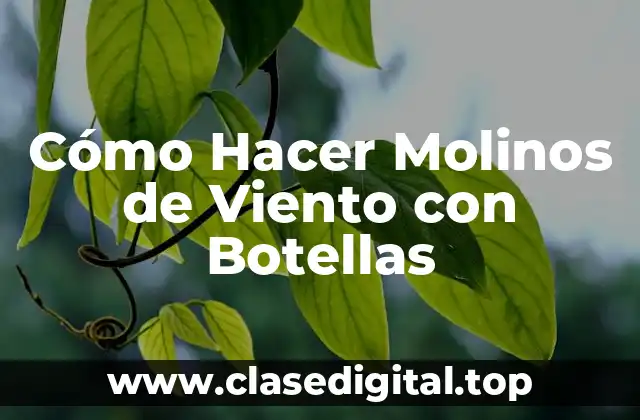 Cómo Hacer Molinos de Viento con Botellas