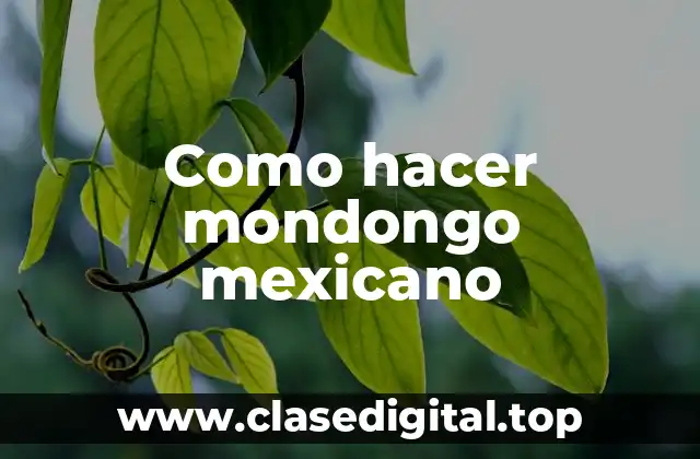 Como hacer mondongo mexicano