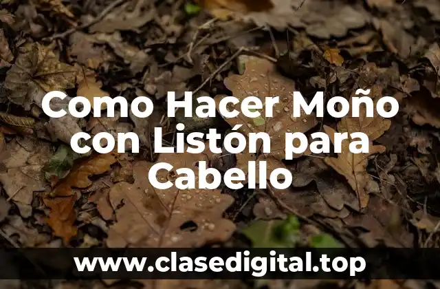 ¿Qué es un Moño con Listón para Cabello?