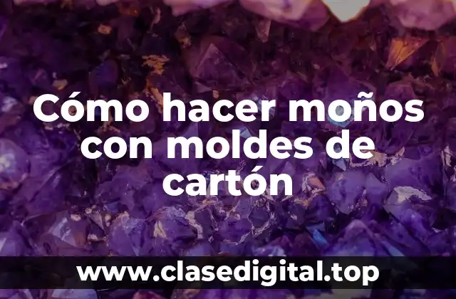 Cómo hacer moños con moldes de cartón