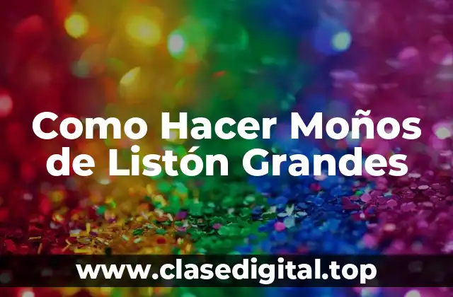 Moños de Listón Grandes