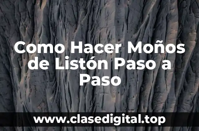 Como Hacer Moños de Listón Paso a Paso
