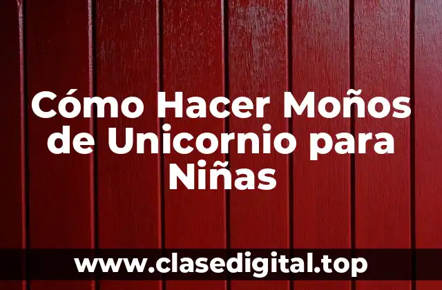 Cómo Hacer Moños de Unicornio para Niñas