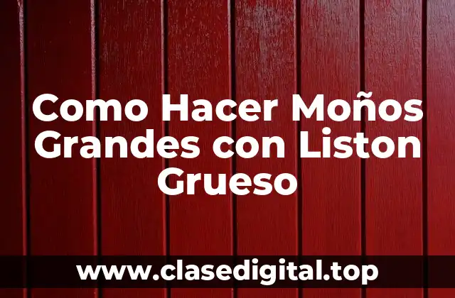 Como Hacer Moños Grandes con Liston Grueso